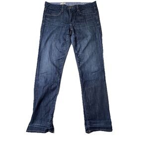 * Gap 1969 Real Straight Jeans Size 29/8 Medium Wash Stretch Mid Rise Blue